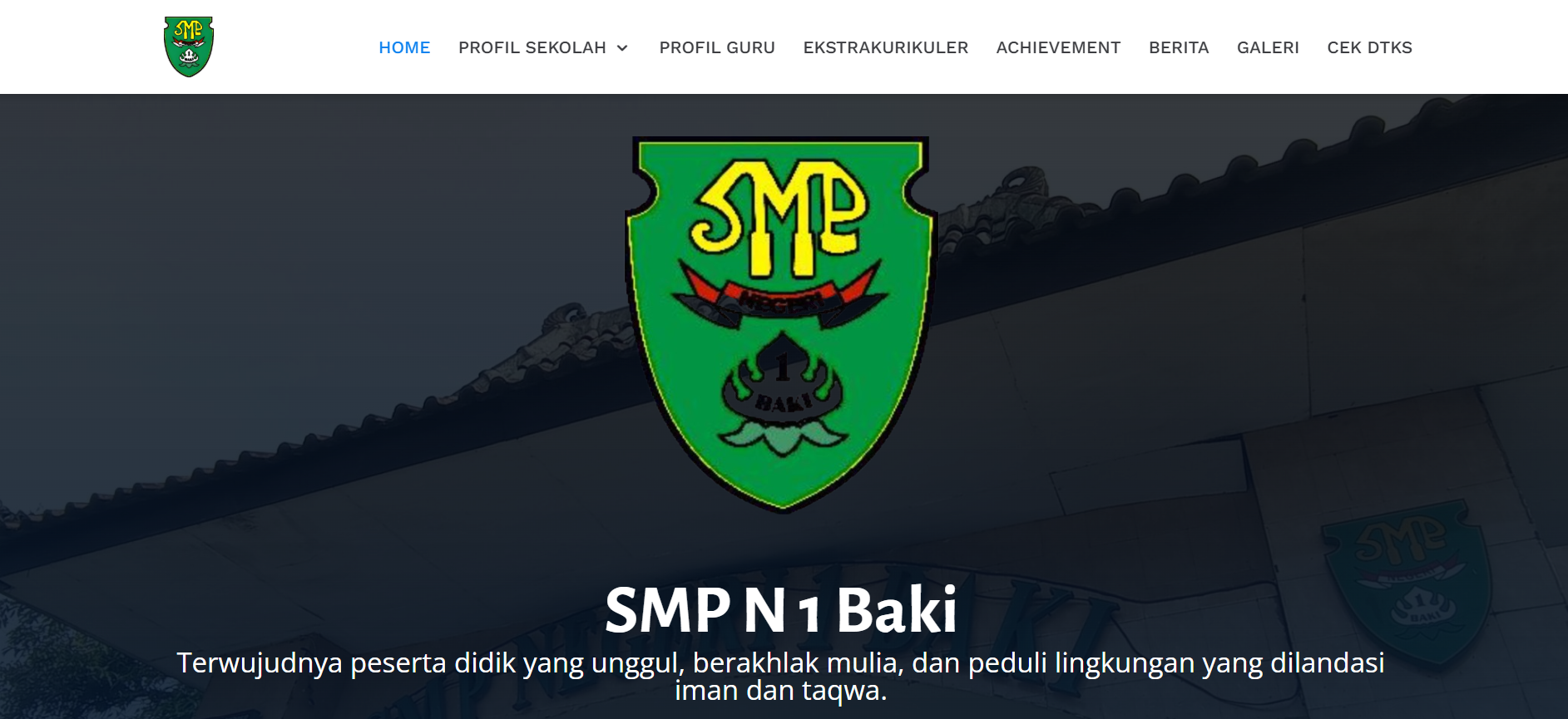 Website SMP N 1 Baki Sukoharjo